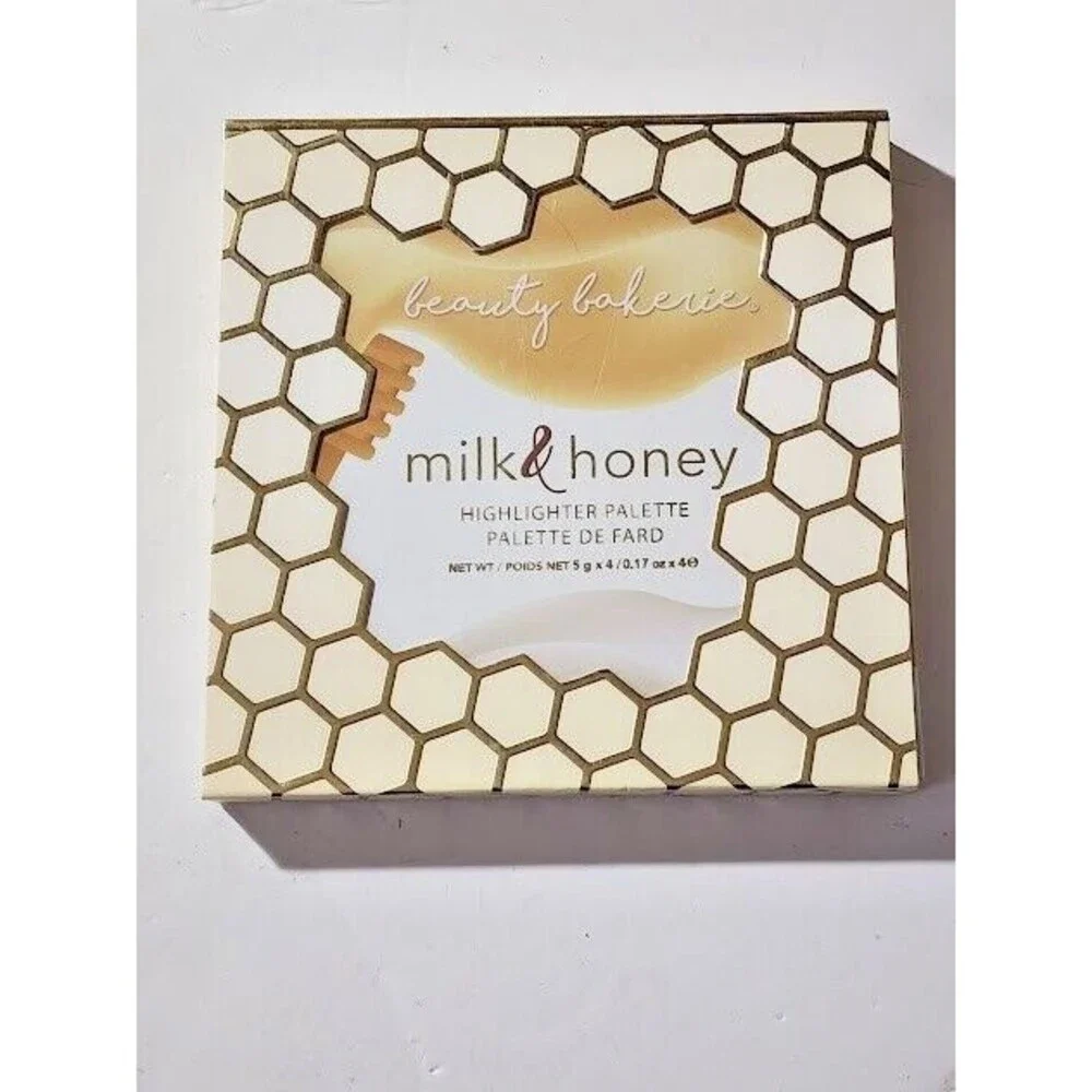 Beauty Bakerie Milk & Honey Highlighter Palette 4 Pressed Powder Pan Shades NIB